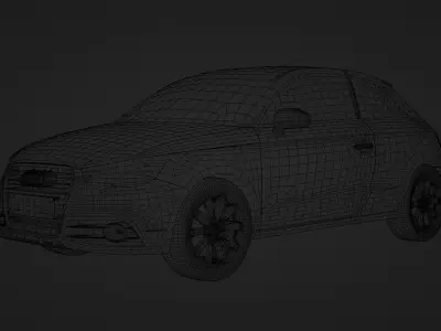 Audi A1 8X 2010 3 Door 3D model