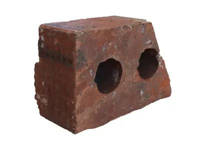 Ultra realistic Old Brick Scan 8k HD Low-poly 3D model