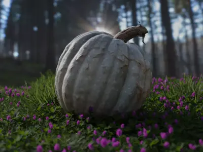 Green Pumpkin Free 3D model