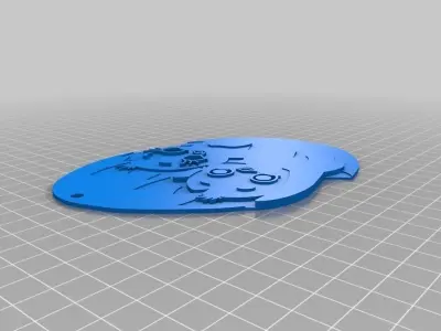 Chickens Happy Easter Free 3D print model
