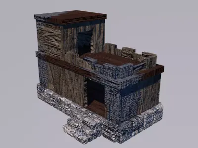Medieval House Ruine 3D model