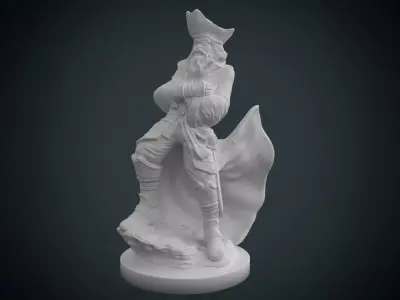 Pirate Statue 3D print model