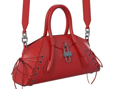 Givenchy Mini Antigona Bag Red Low-poly 3D model