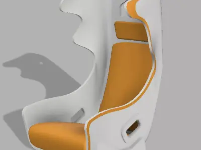 10th SCALE RC CAR SEAT 3D print model