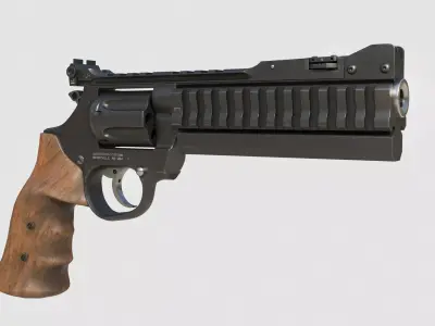 Magnum revolver SUPER SPORT Low-poly 3D model