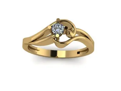 daimond ring ready to print 3D print model