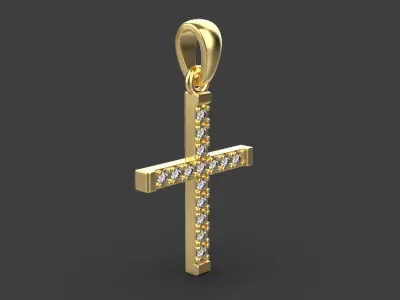 Cross Pendant 52968 3D print model