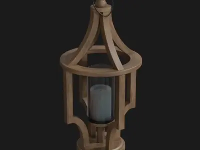 Garden Light Low-poly 3D model
