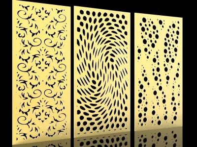 3d model and vector file of cnc partation home 3D model