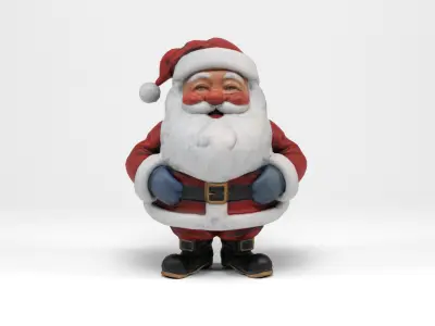Santa Claus Low-poly 3D model