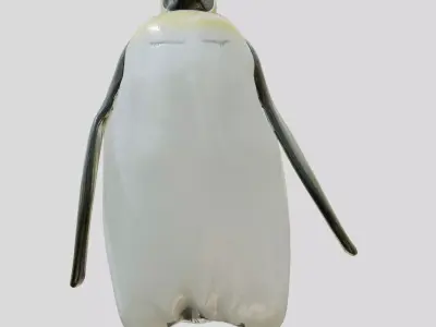 Majestic Emperor Penguin 3D Model Low-poly 3D model