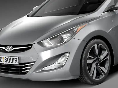 Hyundai Elantra Sedan 2014 3D model