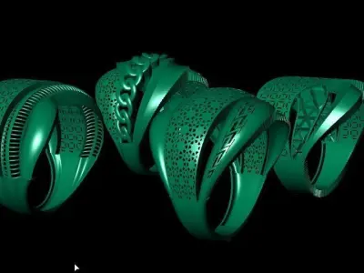 Women Fusion ring pack 3D print model