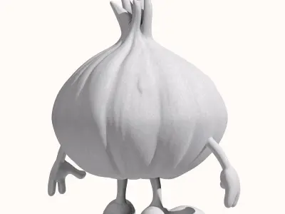 Garlic Character 3D model