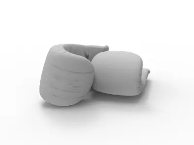 RDX Boxing gloves Low-poly 3D model