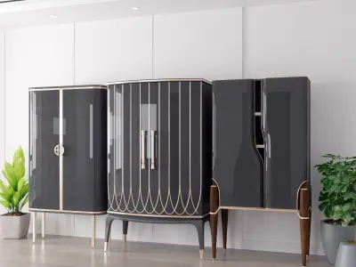 Turri Dinner Italian Combination Luxury 3D model