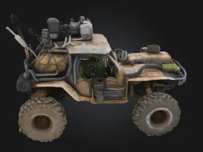 Dune Raider  Rugged Vehicle Built for the Sands 3D model