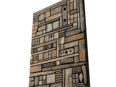 Wood panel n11 3D model