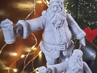 Stylized Santa Claus 2 3D print model