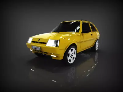 ZaZ-tavria-1102 renault citroen 3D model