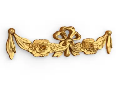 Classic carved decor ornament 402 3D model