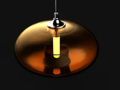 Deco hanging lamp 01 Free 3D model