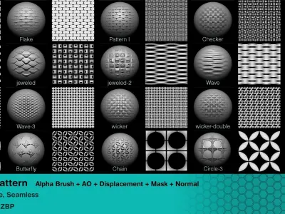 100 Alpha Pattern Texture