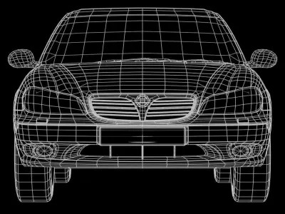 Nissan Maxima A33 Low-poly 3D model