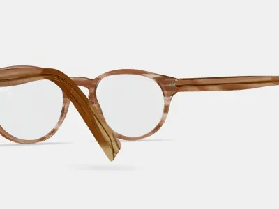 Percey Eyeglasses in Chestnut Crystal 3D model