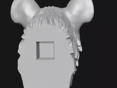 spotted hyena 3D print model