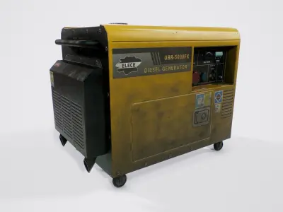 Engine Generator Free low-poly 3D model