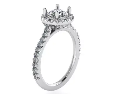 Decorative Diamond ring 2147 3D print model 3D print model