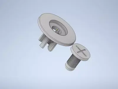 Car fasteners 3D print model