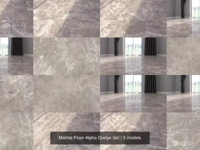 Marble Floor Alpha Greige Set Texture