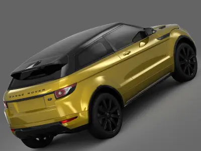 Range Rover Evoque Sicilian Yellow Limited Edition 2013 3D model