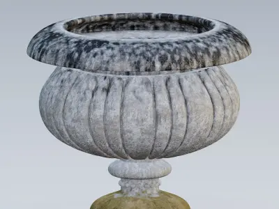Garden urn planter07 3D model