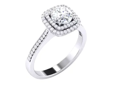 Solitaire ring model 3D print model purchase