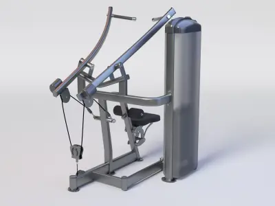 FUSE XL LAT PULLDOWN Low-poly 3D model