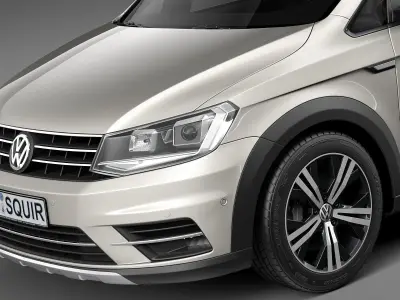 Volkswagen Caddy Alltrack 2016 3D model