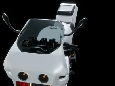 1995 Honda CBR400RR Low-poly 3D model