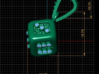 LIDO CHAKKA GAME  PENDANT 3D PRITABLE MODEL  3D print model