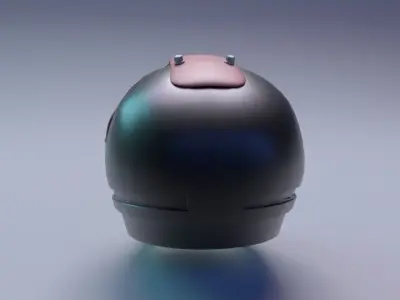 Helmet racer scifi Helmet 3D model 3D model