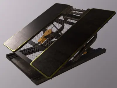 Truck Short Ramp Low-poly 3D model