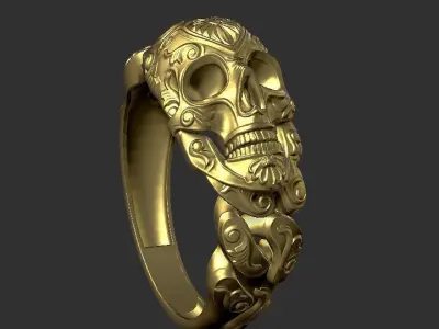 skull ring  3D print model