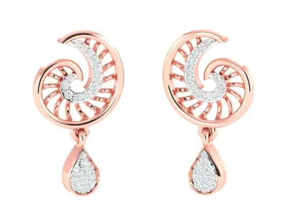 Pendant Earrings combo - 0075 3D print model