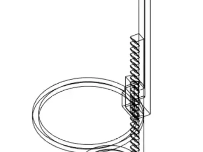 Pet inverted Bottle holder Low-poly 3D model