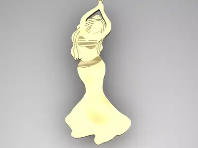 Belly Dancer Pendant Jewelry Luxury - 2021  3D print model