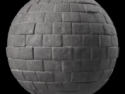 Stone Wall Materials 54- Stone By Moss Sbsar Pbr 4k Seamless Texture