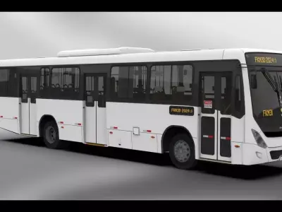 Marcopolo Torino Low-poly 3D model