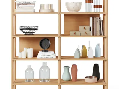 Bookcase HOLTON by Rowico Home 3D model